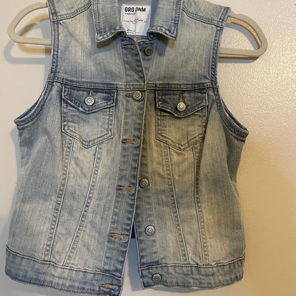 Denim Sleeveless Vest